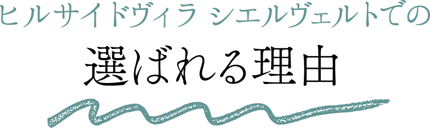 選ばれる理由